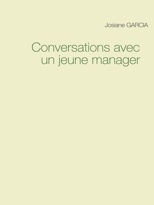 cover image of Conversations avec un jeune manager